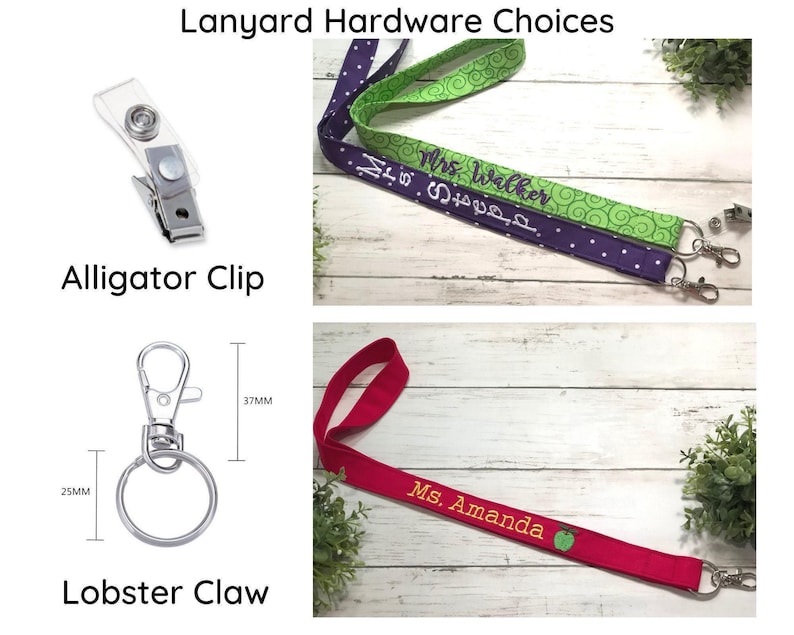 Portatarjetas de identificación para maestras con cordón y diseño de MANZANA / Personalizado / Con monograma / Regalo de agradecimiento para maestras / Regalo para maestras de preescolar / Regalos para ella imagen 6