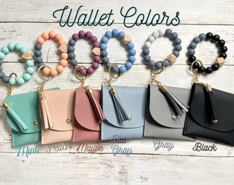 Bracelet ID card holder Personalized  wristlet keychain wallet / Gift for Bridesmaids, Teacher, Friends, New Driver, Grad, Birthday, Mother