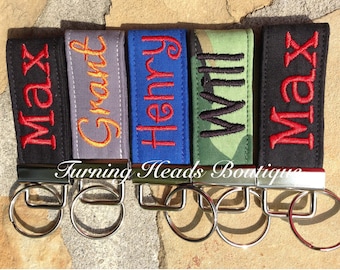 Monogrammed Mini Zipper Pull / Personalized Backpack tag / Lunch box tag / Book bag tag/ gifts for him/ gifts under 10/ ID bag tag