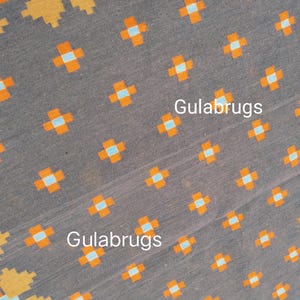 Handmade Wool Flatweave Rug, Swedish Flora Design, Black Rug Shyam 8x10 ft by Gulabrugs image 10