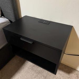 Hidden compartment Floating nightstand  with RFID