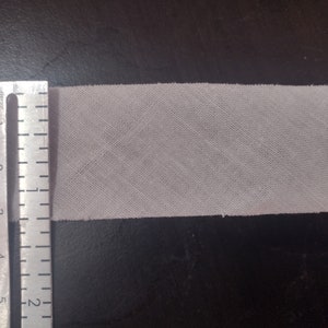 15 yds Bias Tape White, 1.25 inch, 40mm, Flat, No Fold