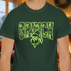 Neon Grinch Shirt, Grinch Christmas Shirt, Christmas Party Shirt, Matching Grinch Shirt, Family Grinch Shirt, Whoville Grinch Christmas Tee