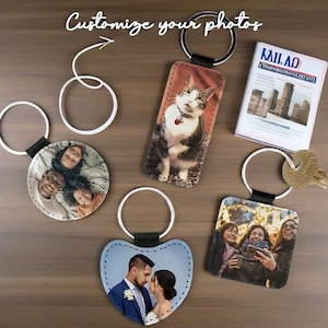 Custom Picture Keychain, Personalized Text Keychain, Picture Keychain, Anniversary Gift , Gift For him, Mother‘s day Gifts Wedding Christmas