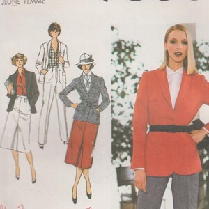 Sewing Pattern for Women&#39;s Jacket, A-line Skirt & Fly Front Pants, Bust 36&quot; (92 cm) Simplicity 9064
