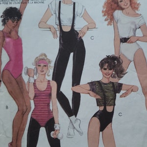 Women Vintage Thong Bodysuit LA Workout One Piece Leotard 80s 90s