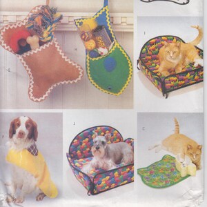 Patron de couture pour manteau de chien, napperon pour animaux de compagnie, cadres photo et taille de lit pour chat ou chien S M L Accessoires pour animaux de compagnie Butterick 6797 S image 2