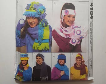Sewing Pattern for Fleece Mittens, Hats & Scarves for Men and Women Adult Winter Accessories McCalls 4184 G