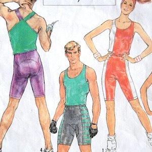 May include: Simplicity sewing pattern 8562 featuring athletic wear designs. The package includes illustrations of various outfits, including shorts, tank tops, and a jumpsuit. The pattern is labeled "Sherry Holt" and includes the "Surf Club" logo.