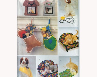 Sewing Pattern for Dog Coat, Pet Placemat, Photo Frames, and Cat or Dog Bed Size S M L Pet Accessories Butterick 6797 S