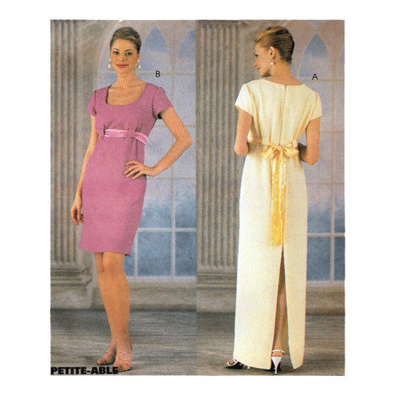 Empire Waist Dress Pattern - UNCUT Sewing Pattern for Gown - Elegant Cocktail or Prom Dress - B34 B36 B38" Mccall's 8820 - S - Etsy Australia Empire Waist Dress Pattern - UNCUT Sewing Pattern for Gown - Elegant Cocktail or Prom Dress - B34 B36 B38" Mccall's 8820 - S - Etsy Australia
