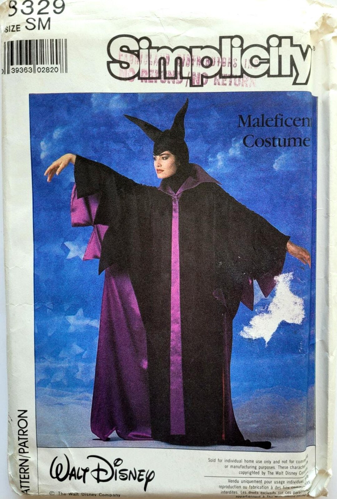 Simplicity 8329 Sewing Pattern for Walt Disney Maleficent Costume Cape ...