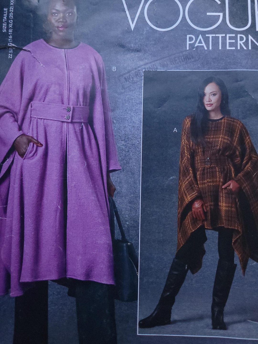 Jsu Pattern Sizes 16-26, Bust 38 to 48
