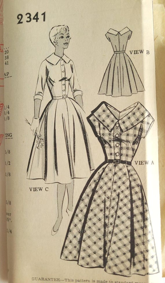50's dress fashion Zapaka Women Red Plaid Retro Style 1950s Dress with Short Sleeves, Blue Plaids / M a classic element in 50s/60s The Shirtdress: '50s Fashion and