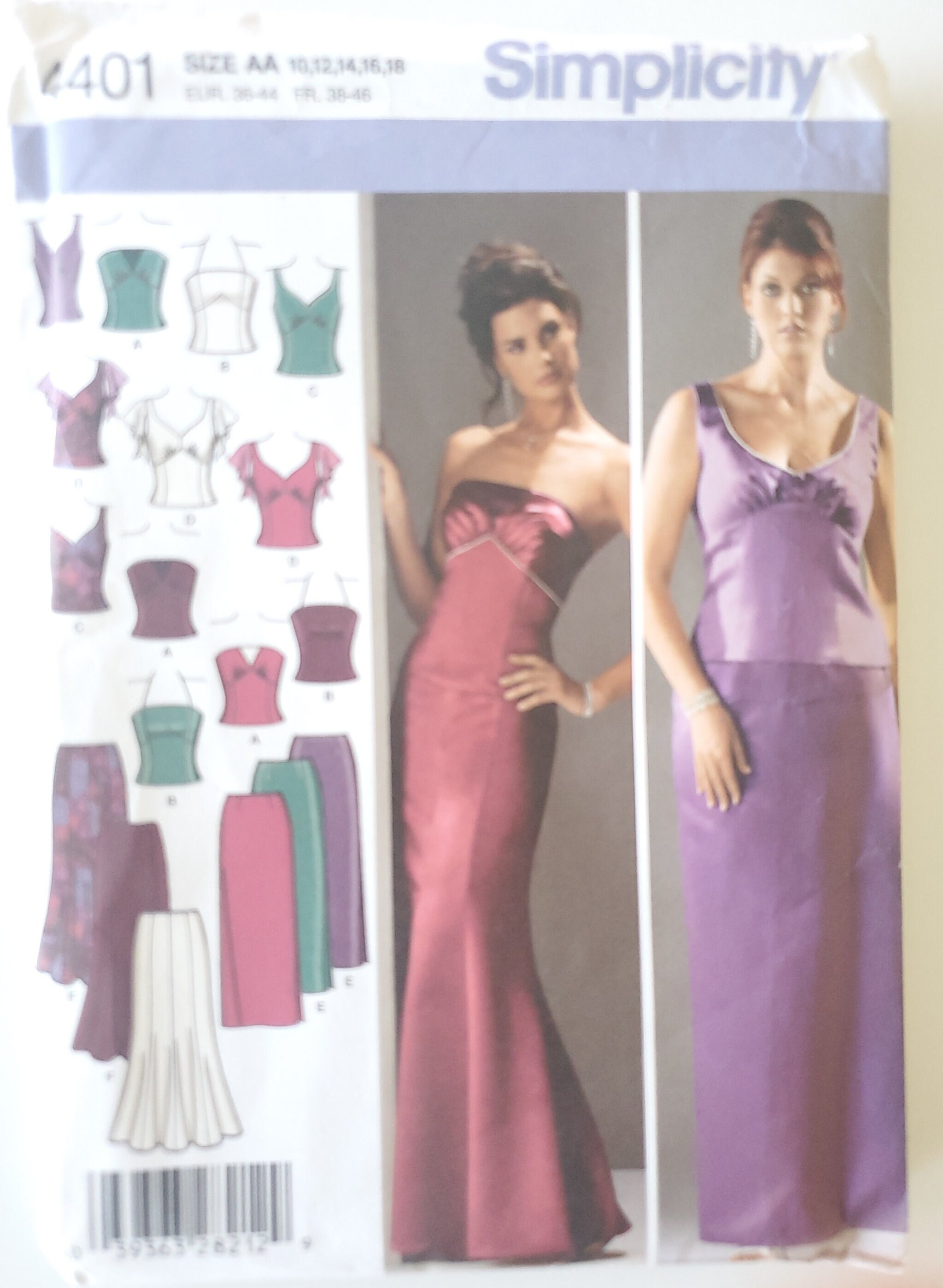 Prom Dress Pattern UNCUT Sewing Pattern 