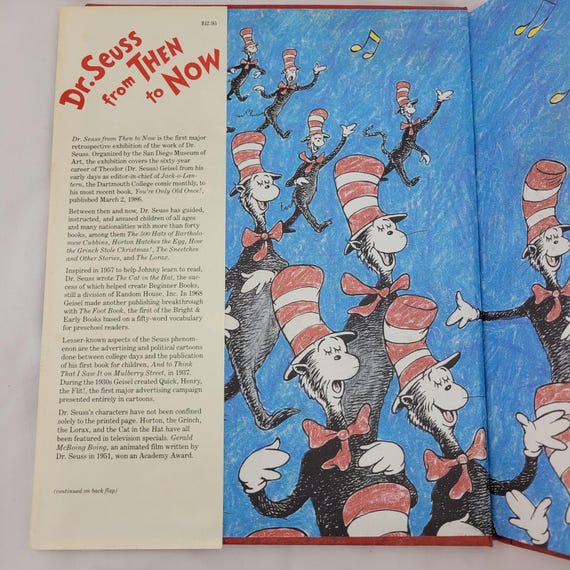 Dr. Seuss From Then to Now (1986, Hardcover) Collectible Museum