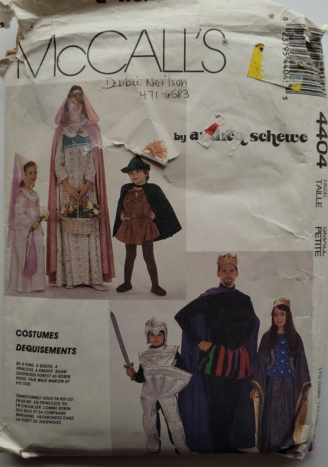 Adult Medieval Costume Pattern Sewing Pattern for Knight, Princess ...