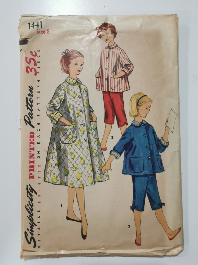 Girl's Pajamas Pattern Sewing Pattern for a Little Girl Etsy