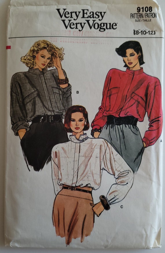 Stand collar deals blouse pattern