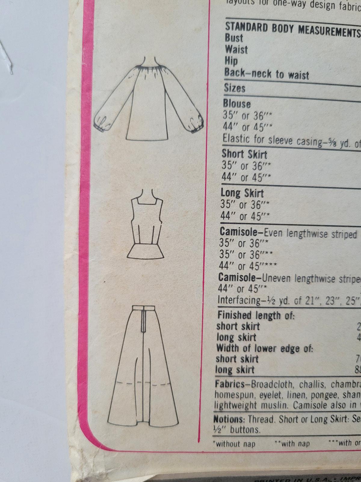 Simplicity 8301 70s Sewing Pattern for Prairie Blouse, Alpine-style ...