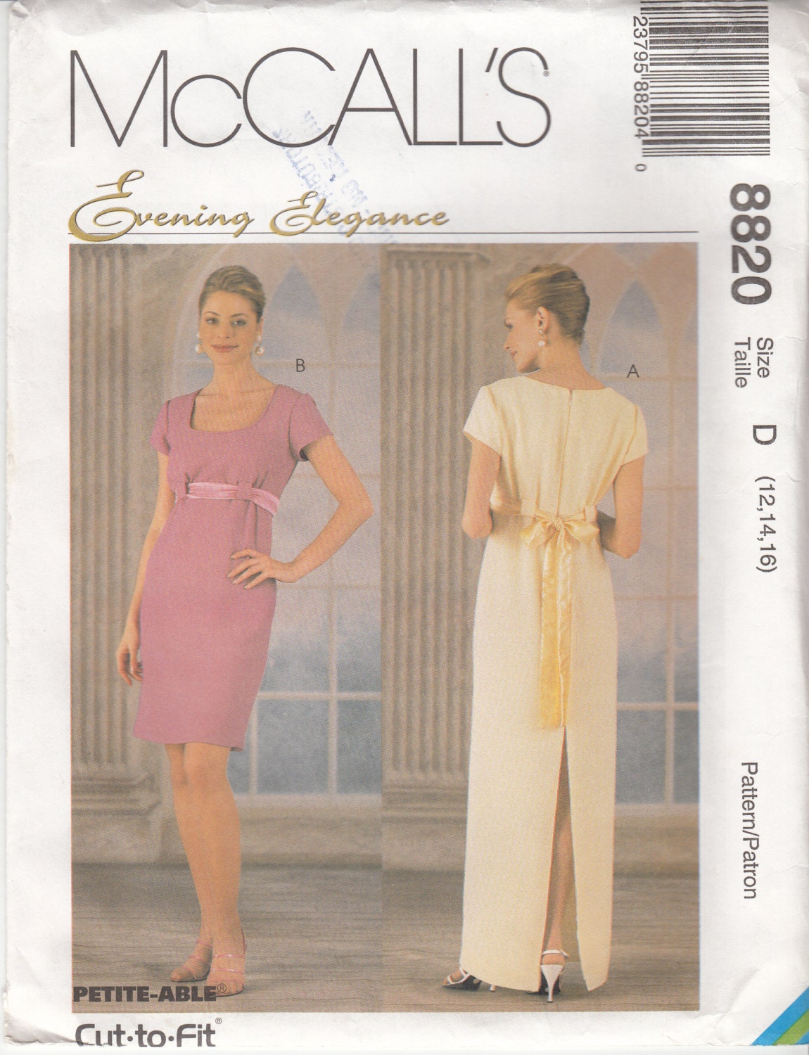 mccalls empire waist dress pattern 1950s Vintage McCall Sewing Pattern 3963 Misses Sexy Cocktail Dress 31 –  Vintage4me2 main image 1