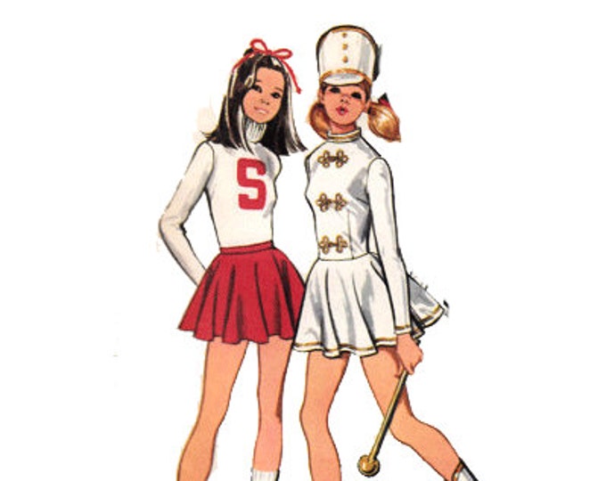 Cheerleader Costume Pattern Majorette Figure Skating Circular Etsy