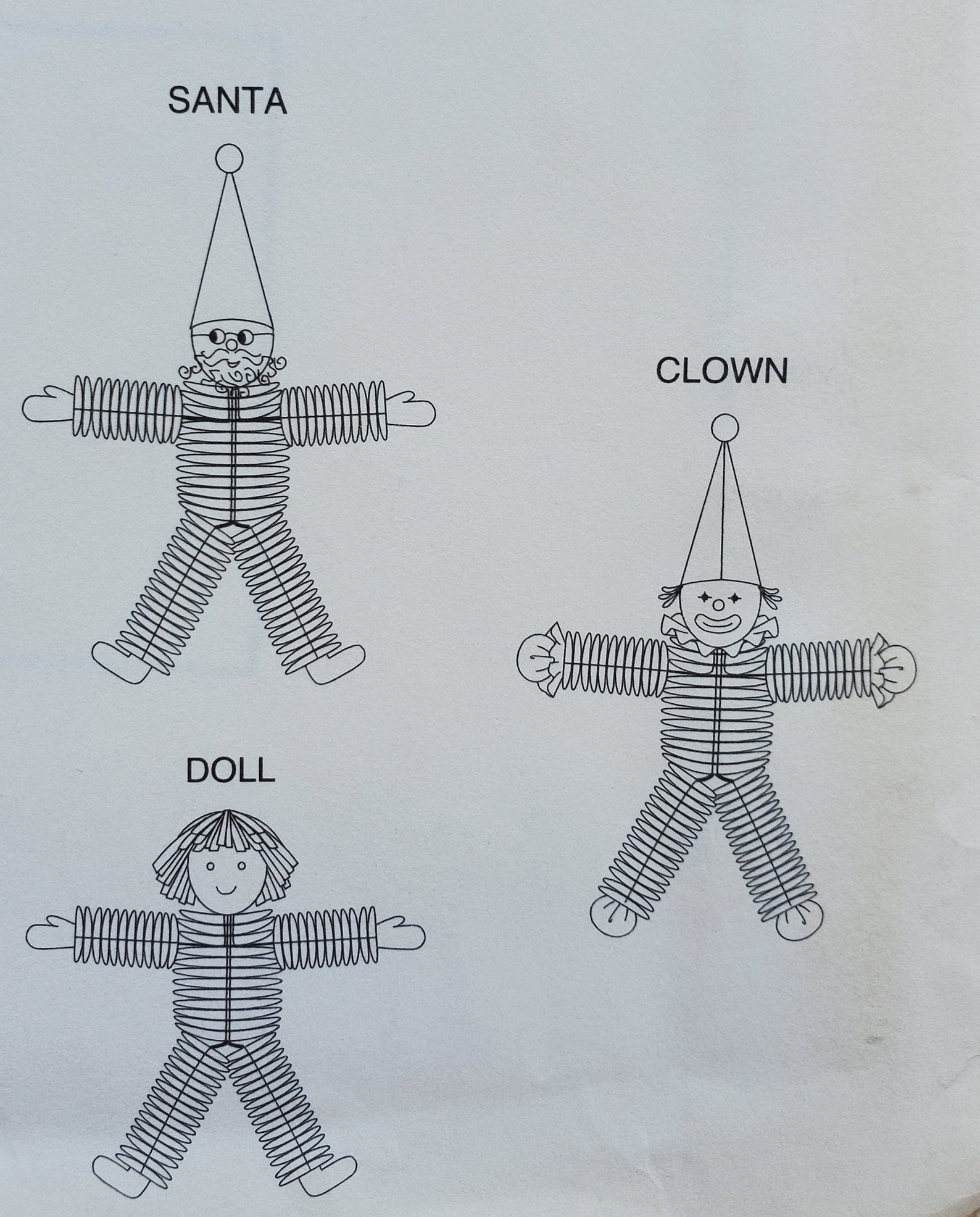 Yo Yo Doll Pattern UNCUT Vintage Sewing Pattern for Santa Etsy