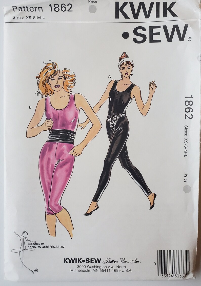 Unitard Pattern Vintage Sewing Pattern for Women's - Etsy