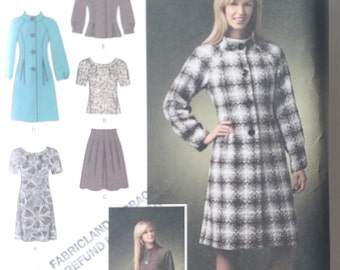Simplicity Pattern 2764 Ms EASY CHIC Coat or Jacket~Dress or Top & Skirt