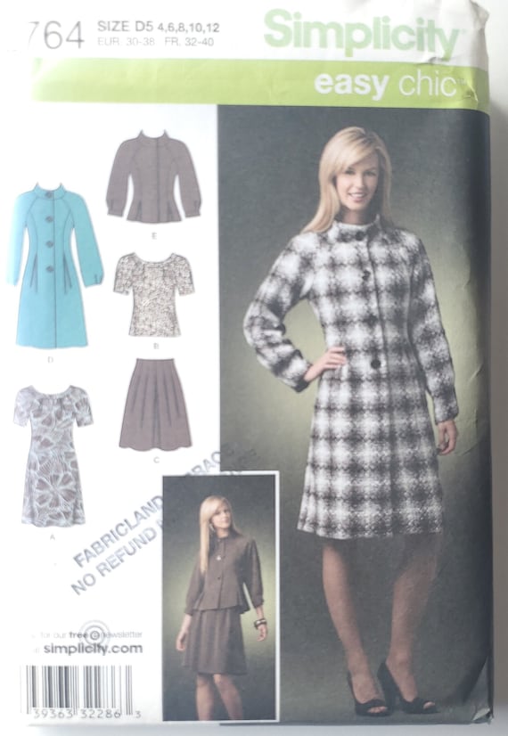 Coat and Dress Pattern Sewing Pattern for Coat or Jacket Etsy
