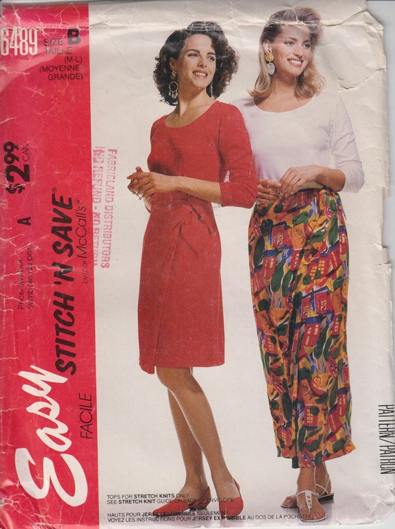 wrapping skirt and blouse