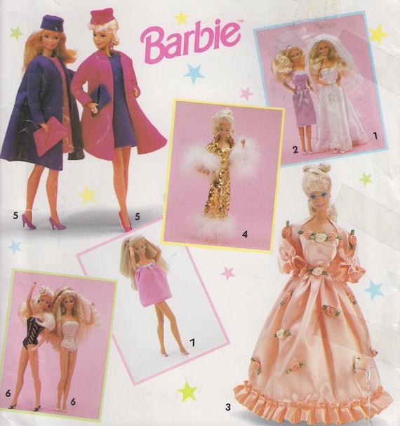 Barbie doll Clothing item Pink /& White Check Vintage Praire Style Skirt