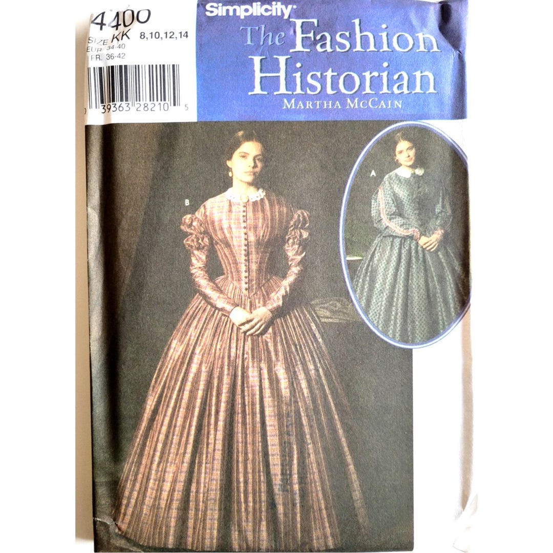 Fashion Historian Sewing Pattern for Civil War Historical Dress Costume ...