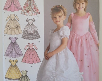 Girl's Fancy Dress Pattern - Sewing Pattern for Special Occasion, Flower Girl Dress or Gown - Simplicity 4764