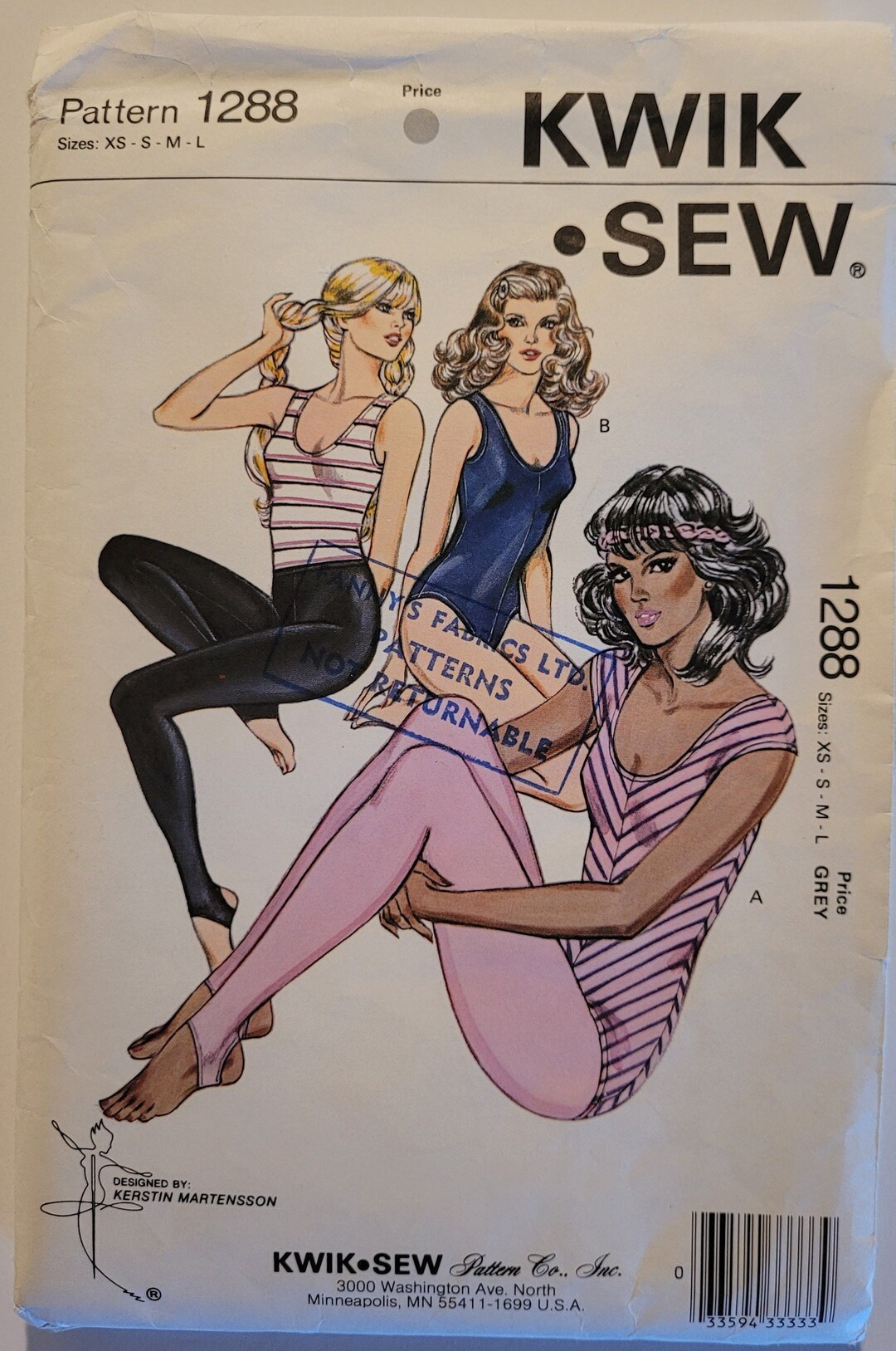 80s Stirrup Pants Pattern - Vintage Sewing Pattern for Stirrup Tights ...