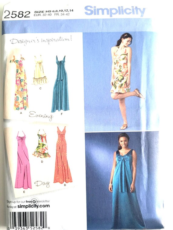 simplicity empire waist dress pattern Simplicity 9064 36, Cocktail Dress Pattern, Empire Waist, Dress Pattern, Midi Dress Patterns, Evening Gown, Sewing Pattern, Sleeveless Dress