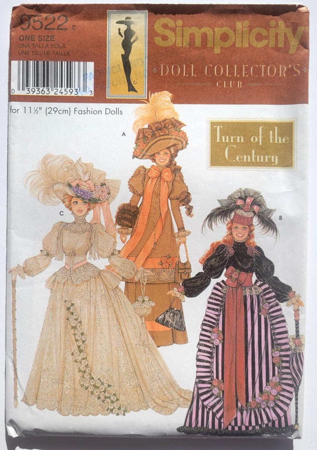 Simplicity 9522 Sewing Pattern for 11.5