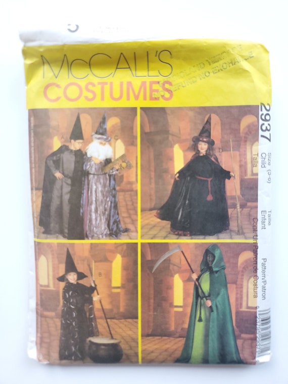 wizards and grim reapers costumes McCalls sewing pattern Witches