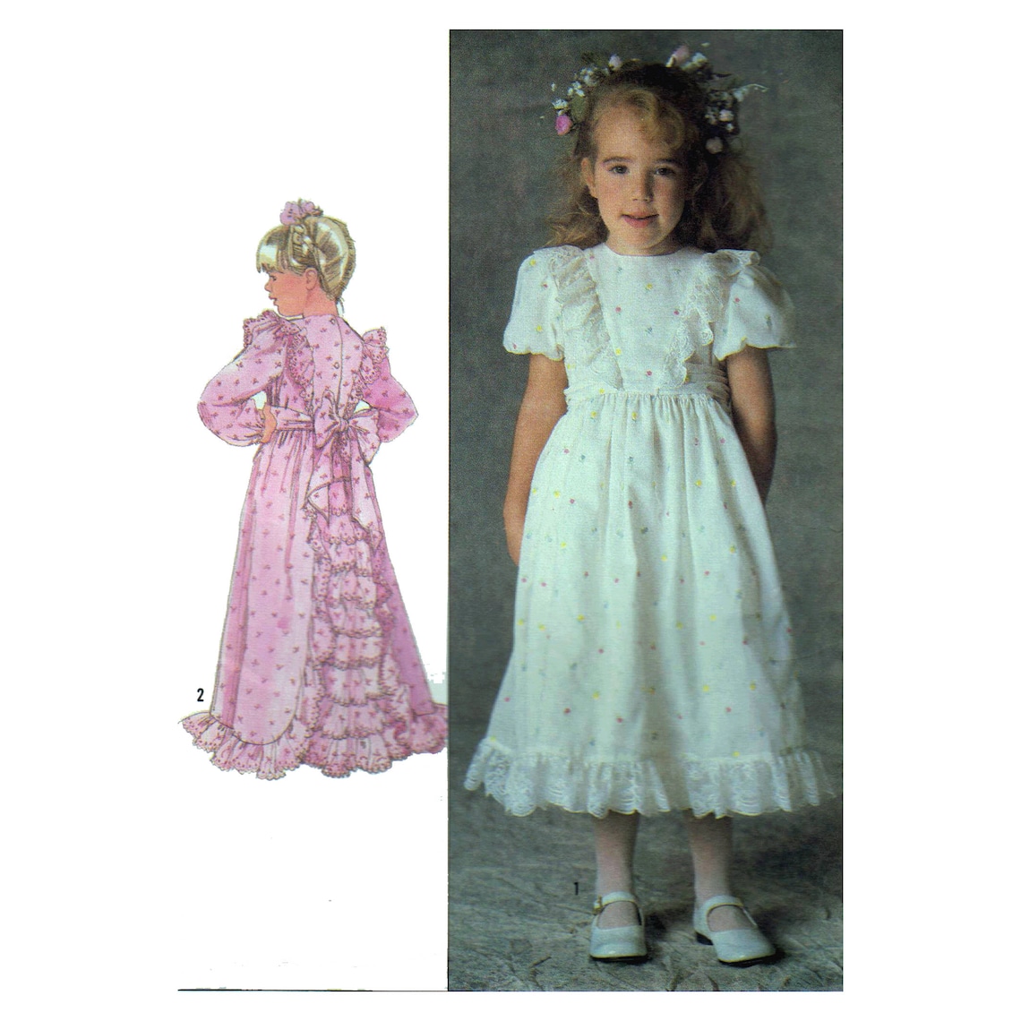 Flower Girl Dress Pattern Sewing Pattern for Child's Etsy Canada