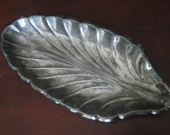 Blackinton Silver Plated Leaf Serving Piece, Silver Leaf Serving Tray, Vintage, Housewares, Collectibles, Vintage Serving Piece