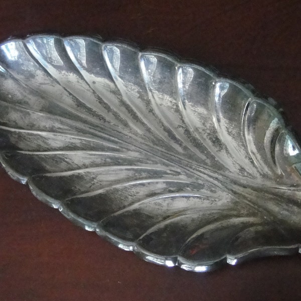 Blackinton Silver Plated Leaf Serving Piece, Silver Leaf Serving Tray, Vintage, Housewares, Collectibles, Vintage Serving Piece