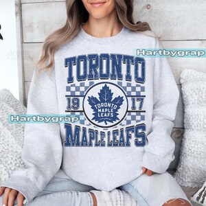 Toronto Maple Leaf-tröja, vintage Toronto hockeytröja, Toronto Hockey Crewneck-tröja, Maple Leafs Hockey ungdomströja, hockeyfan-present