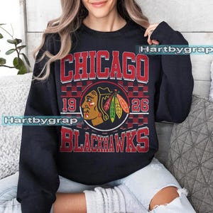 Sweat-shirt pour homme 47 Brand NHL Chicago Blackhawks Imprint Backer 47 BURNSIDE Hood