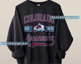 Colorado Avalanch Sweatshirt, Vintage Colorado hockey shirt, Colorado Hockey Crewneck, Avalanche Hockey youth sweater, Hockey Fan gift