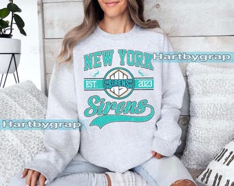 Vintage New York Sirens Sweatshirt, Vintage Sirens shirt, New York Hockey Women Sweater, Hockey Women Sweatshirt, Sirens Sweatshirt