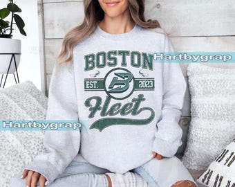 Sudadera vintage de Boston Fleet, camiseta vintage de Fleet, suéter de hockey de Boston para mujer, sudadera de hockey para mujer, sudadera de Fleet
