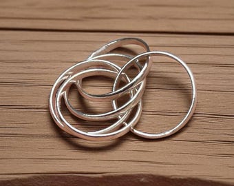 Handmade Sterling Silver Ring Set, Women's Statement Jewelry