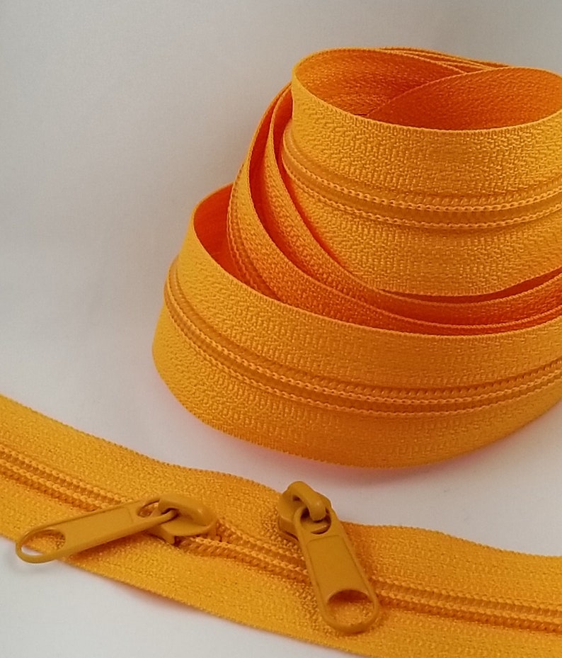 Orange 4.5 zipper by the yard Etsy