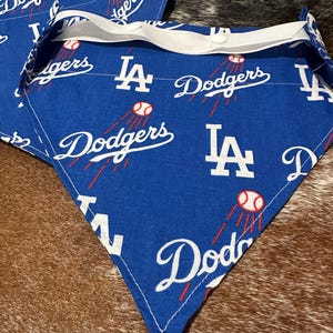 Dodgers Pride! Los Angeles Dodgers Pet Bandana - Handmade for a Grand Slam of Style! Sporty pet bandana