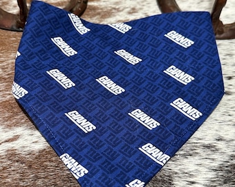 NY Giants Pet Bandana, Game Day Dog/Cat Bandana